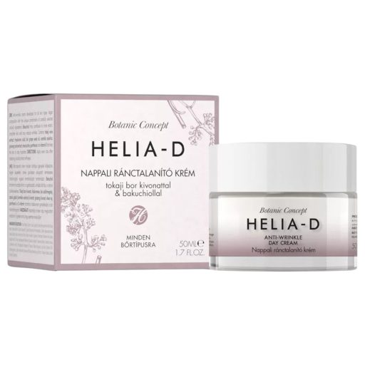 Helia-D Botanic Concept nappali ránctalanító krém Tokaji bor kivonattal és Bakuchiollal 50 ml