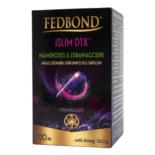 Fedbond iSlim Dtx–májműködés és zsíranyagcsere tabletta 120 db