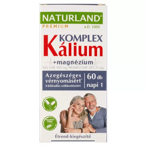 Naturland Kálium + magnézium étrend-kiegészítő kapszula 60 db