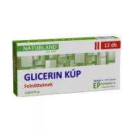 Naturland Glicerin végbélkúp felnőtteknek 12 db