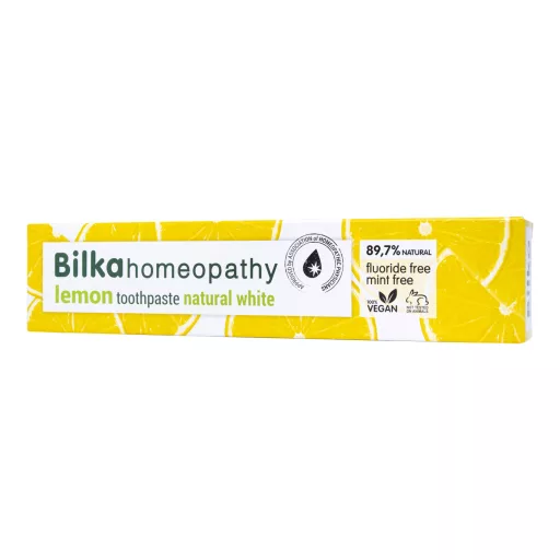 Bilka natúr homeopátiás fehérítő fogkrém citrom ízű 75 ml