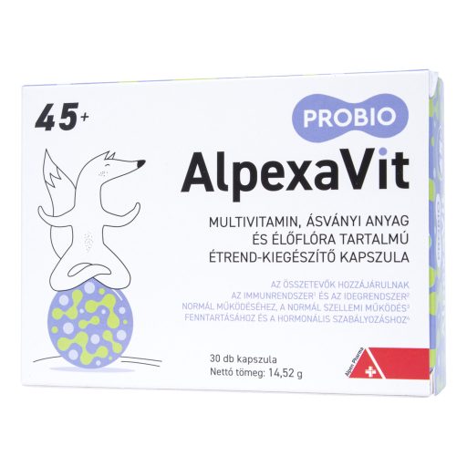 AlpexaVit ProBio 45+ kapszula felnőtteknek 45 éves kortól 30 db
