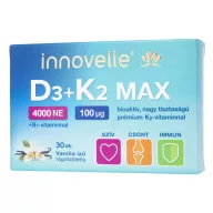 Innovelle D3 + K2 Max 4000 NE rágótabletta 30 db