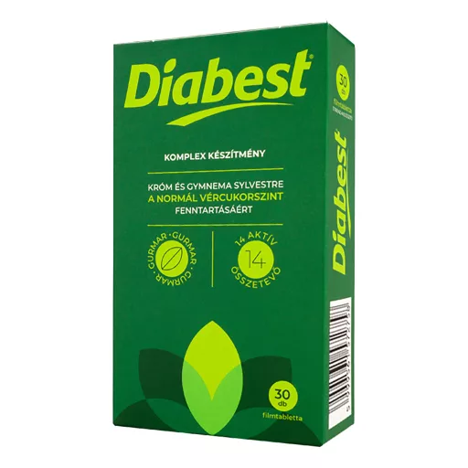 Diabest a normál vércukorszint fenntartásáért filmtabletta 30 db