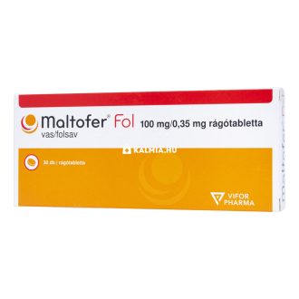 Maltofer Fol 100 mg 0,35 mg rágótabletta 30 db