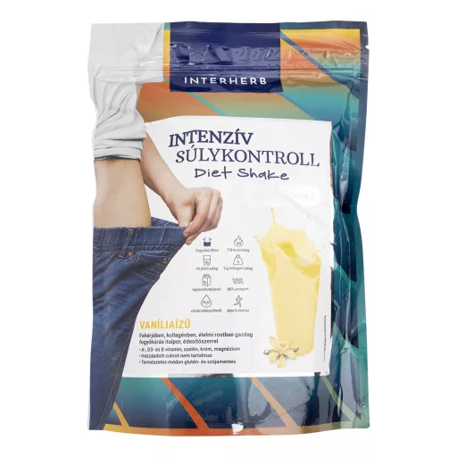 Interherb Intenzív súlykontroll shake kollagénnel - vanília 528 g 16 adag