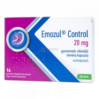 Emozul Control 20 mg gyomornedv-ellenálló kemény kapszula 14 db