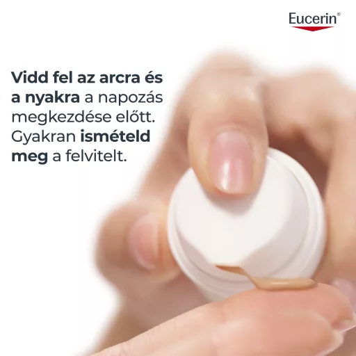 Eucerin Sun Oil Control színezett napozó krém-gél arcra medium SPF50+ 50 ml
