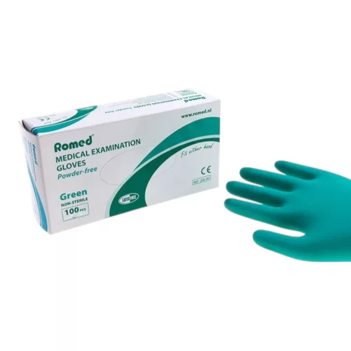 Romed latex- és púdermentes vizsgálókesztyű M 100 db