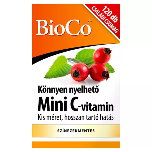 BioCo Mini C-vitamin csipkebogyóval tabletta 120 db