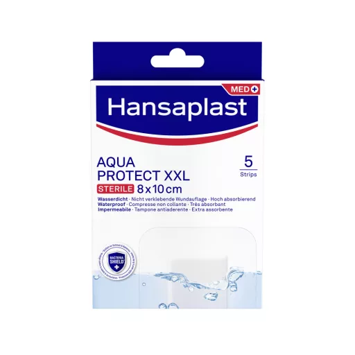 Hansaplast MED Aqua Protect XXL vízálló, antibakteriális sebtapasz 5 db