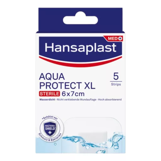 Hansaplast MED Aqua Protect XL vízálló, antibakteriális sebtapasz 5 db