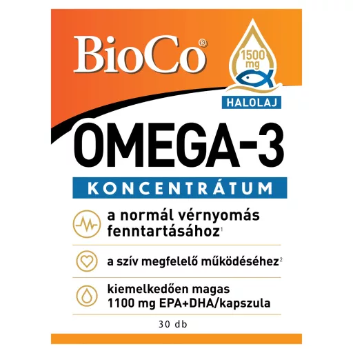 BioCo Omega-3 koncentrátum kapszula 30 db