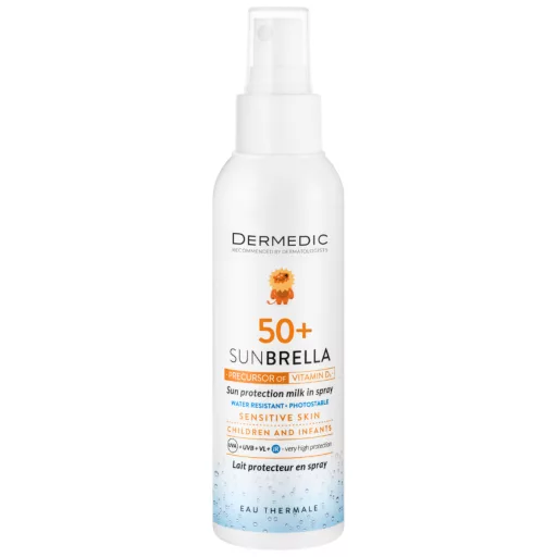 Dermedic Sunbrella Baby napfényvédő SPF50+ tejspray gyermekeknek 150 ml