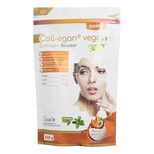 JutaVit Coll-egan vegan narancs-maracuja ízű por 216 g