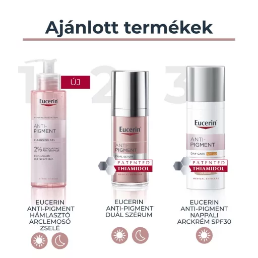 Eucerin Anti-Pigment színezett nappali arckrém medium SPF30 50 ml