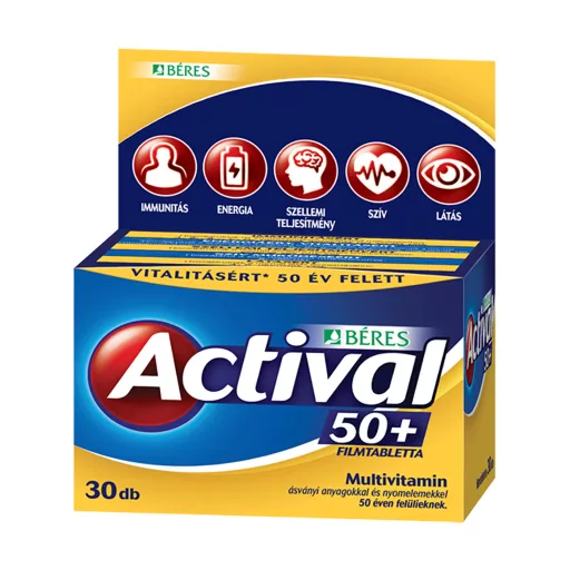 Béres Actival 50+ filmtabletta 30 db