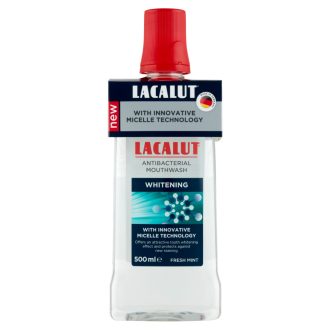   Lacalut antibakterális, micellás szájvíz whitening 500 ml