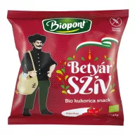 Biopont Betyár szív kukorica snack paprikás 45 g
