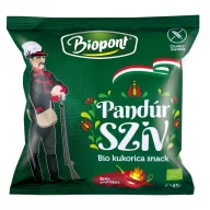 Biopont Pandúr szív kukorica snack csípős 45 g