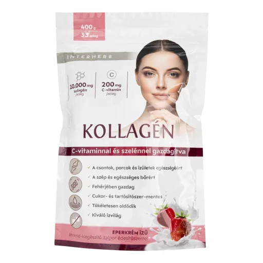 Interherb Kollagén italpor eperkrém ízű 400 g 
