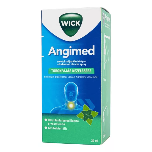 Angimed mentol szájnyálkahártyán alkalmazott oldatos spray 30 ml