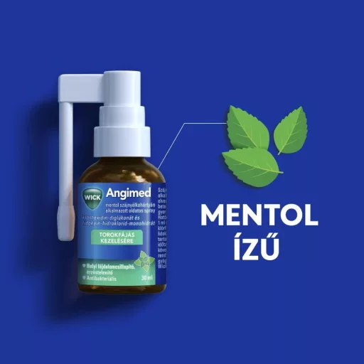 Angimed mentol szájnyálkahártyán alkalmazott oldatos spray 30 ml