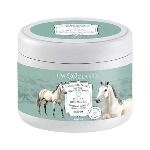 UW Classic lóbalzsam relax gél CBD izolátummal + zöldagyaggal 500 ml