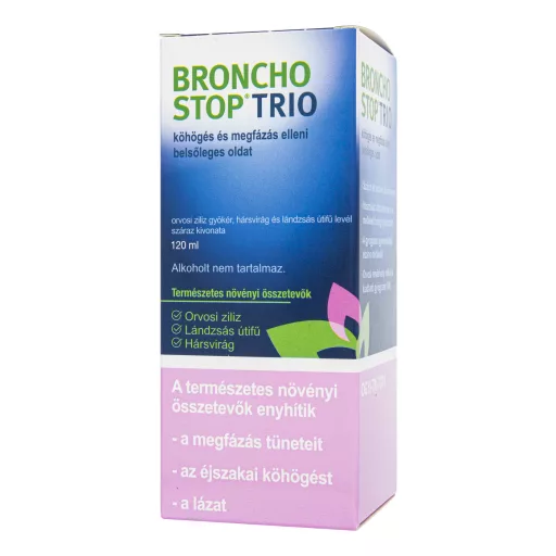 Bronchostop Trio köhögés és megfázás elleni belsőleges oldat 120 ml