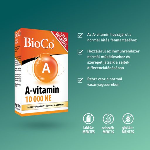 BioCo A-vitamin 10000 NE tabletta 120 db