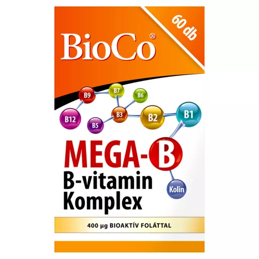 BioCo mega-B B-vitamin komplex filmtabletta 60 db