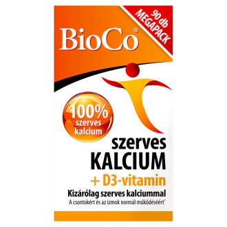 BioCo szerves kalcium + D3-vitamin filmtabletta 90 db