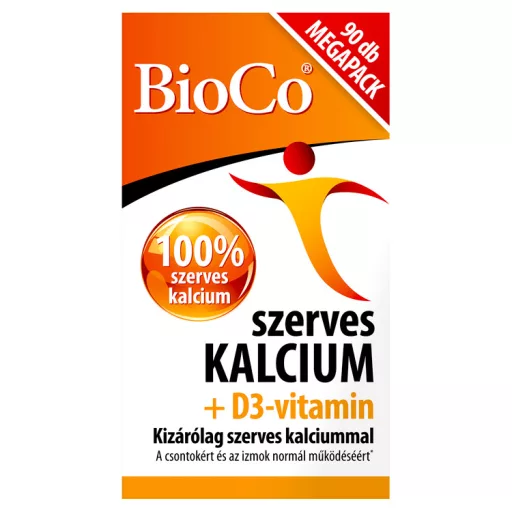 BioCo szerves kalcium + D3-vitamin filmtabletta 90 db