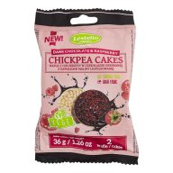   Lestello Étcsokoládés csicseriborsótallér szárított málna darabokkal 36 g