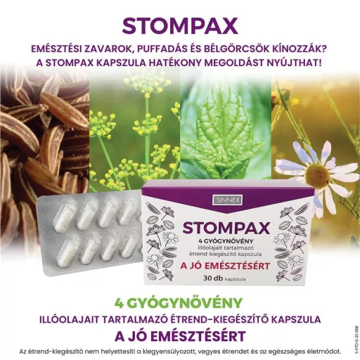 Stompax gyógynövény kapszula 30 db