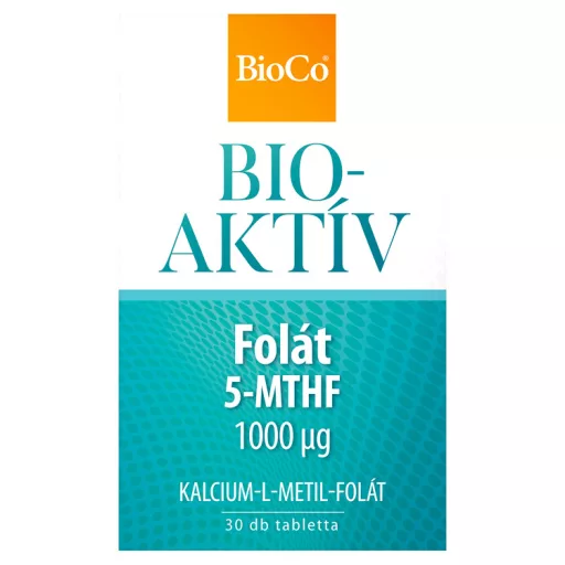 BioCo Bioaktív folát 5-mthf 1000 mcg tabletta 30 db