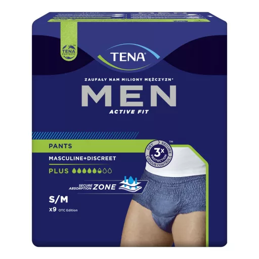 TENA Men Active Fit Pants Plus nadrágpelenka S/M 9 db