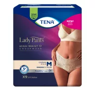 TENA Lady Pants Plus inkontinencia fehérnemű krém M 9 db