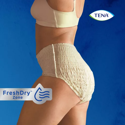 TENA Lady Pants Plus inkontinencia fehérnemű krém M 9 db