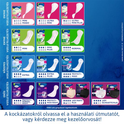 TENA Lady Pants Plus inkontinencia fehérnemű fekete L 8 db