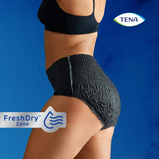 TENA Lady Pants Plus inkontinencia fehérnemű fekete M 9 db