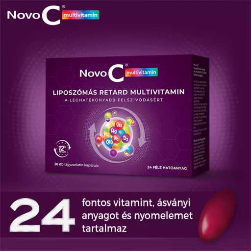 Novo C multivitamin liposzómás retard kapszula 30 db