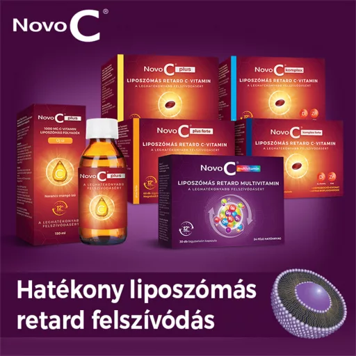 Novo C multivitamin liposzómás retard kapszula 30 db