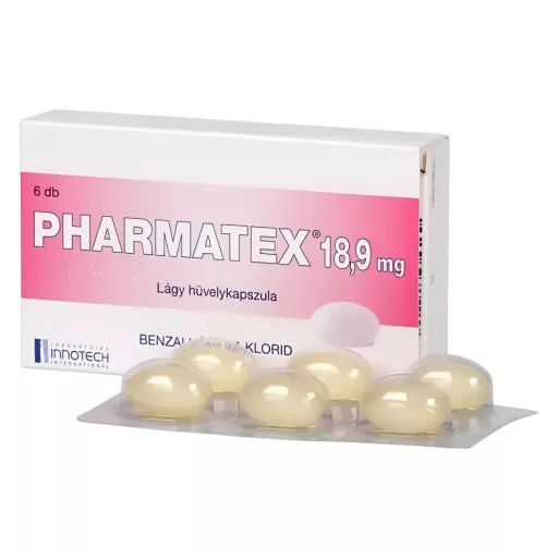 Pharmatex 18,9 mg lágy hüvelykapszula 6 db