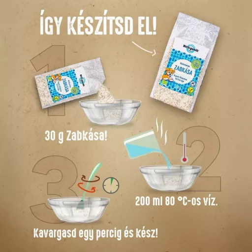 BiOrganik Bio gluténmentes zabkása 250 g