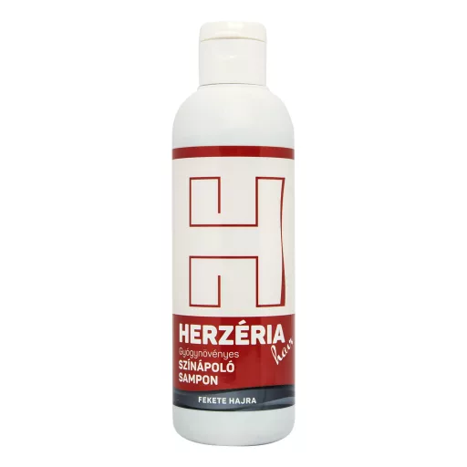 Herzéria Hair gyógynövényes színápoló sampon fekete hajra 200 ml