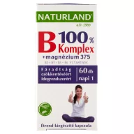 Naturland B 100 % komplex + magnézium 375 mg kapszula 60 db
