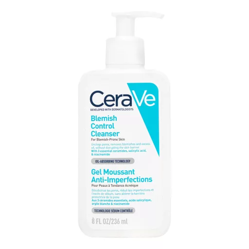 Cerave pattanások elleni tisztító gél 236 ml