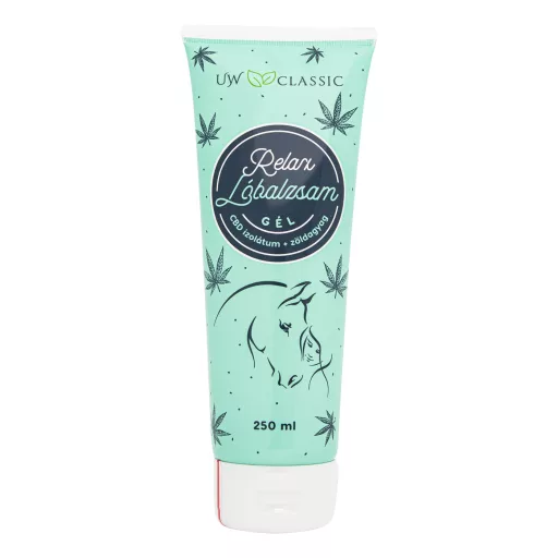 UW Classic Relax Lóbalzsam CBD-vel és zöldagyaggal gél 250 ml