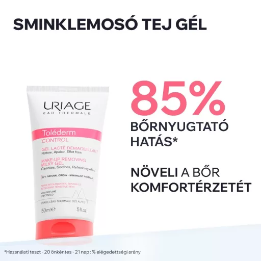 Uriage Toléderm Control sminklemosó tej gél 150 ml